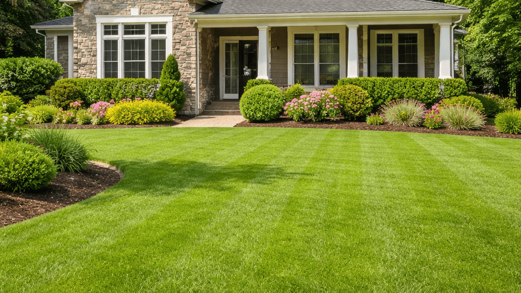 bermuda grass lawn, st. augustine grass lawn